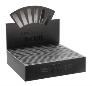 JaJa Noir Zigarettenpapier Schwarz – King Size XXL – 26 Heftchen Box