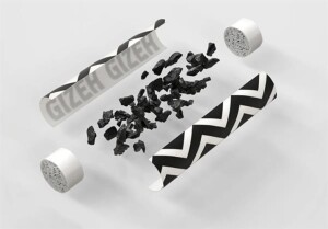Gizeh ProCell Aktivkohlefilter BLACK 6mm – 60 Stück Beutel mit Papierkappen