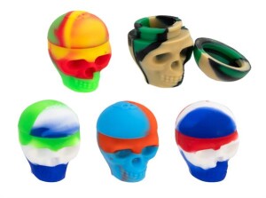 Silikon Dose „Skull“ 3ml – lebensmittelecht für Harze & Öle