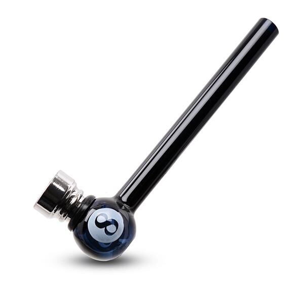 US Glas Pfeife Metallkopf „8 Ball“ –...