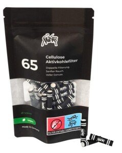 Kailar Cellulose Aktivkohlefilter Slim 5,9mm schwarz – 65er Beutel