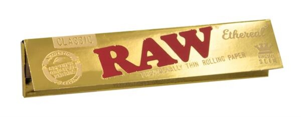 RAW Ethereal Gold King Size Slim Zigarettenpapier ungebleicht 32 Blatt