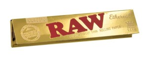 RAW Ethereal Gold King Size Slim Zigarettenpapier ungebleicht 32 Blatt