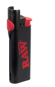RAW Phoenix Elektronikfeuerzeug wiederbefüllbar Windschutz Poker schwarz