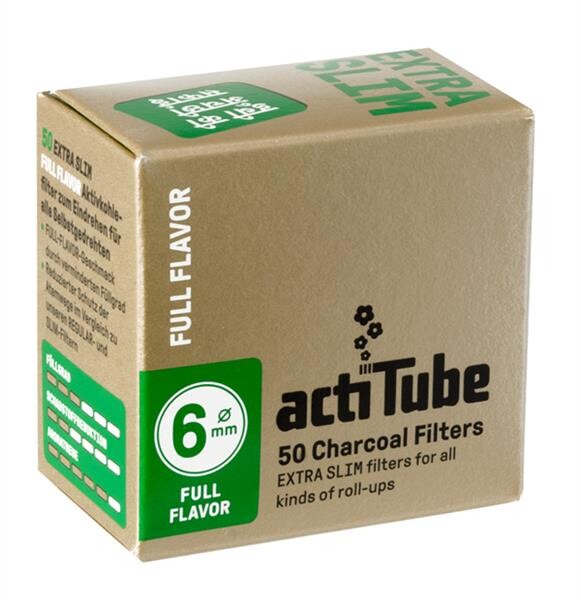 actiTube Full Flavor Extra Slim Aktivkohlefilter 6mm...
