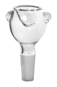 Glaskopf Mini 10 mm mit Abrollstopp – Transparent, 5 cm