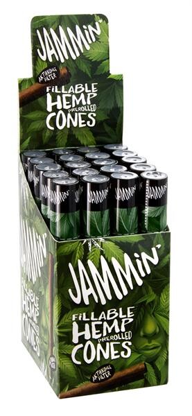 Jammin Hemp Cone Classic – 20er Box vorgerollter Hanf Cones (110 mm)