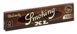 Smoking BROWN XL King Size Zigarettenpapier – ungebleicht, extra lang