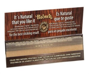 Smoking BROWN XL King Size Zigarettenpapier – ungebleicht, extra lang