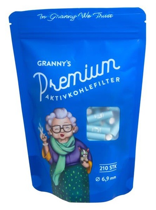 GRANNYS Weed Premium Aktivkohlefilter 6,9mm – 210er...