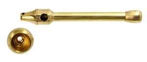 Brass Mushroom Pipe – Schraubbare Metallpfeife aus Messing, goldfarben
