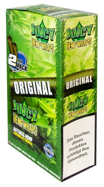 Juicy Hemp Wraps ORIGINAL | Natural Hemp | Box mit 50 Wraps