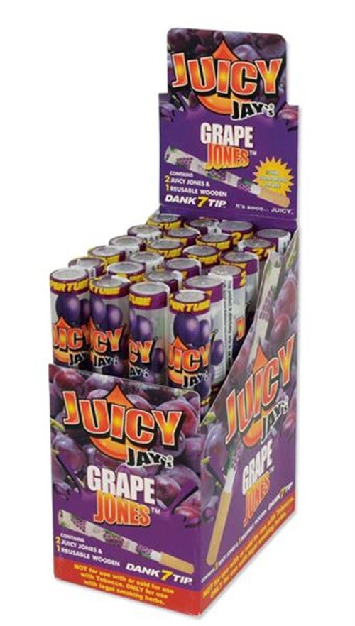 Juicy Jays Jones GRAPE – Box mit 24 Tubes |...