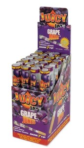 Juicy Jays Jones GRAPE – Box mit 24 Tubes | Aromatisierte Cones & Bambusfilter
