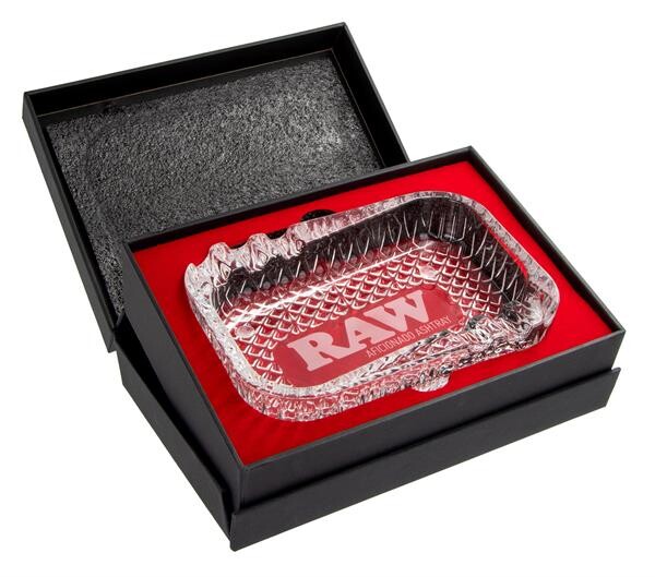 RAW Kristallglas Aschenbecher Aficionado rechteckig 16cm...