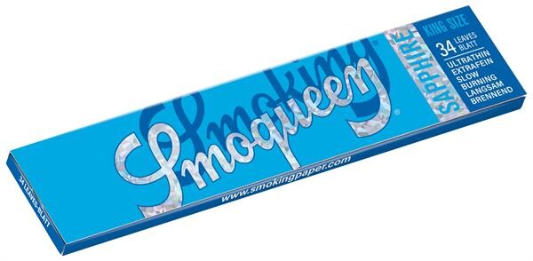 Smoking Smoqueen SAPPHIRE Blue King Size Slim –...