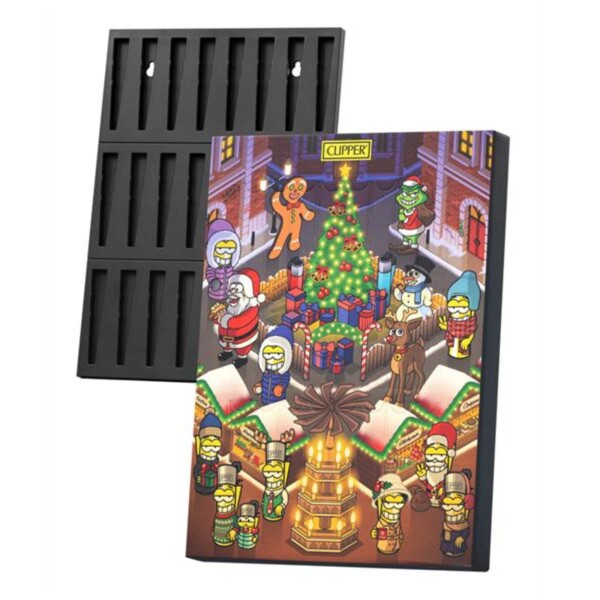 Clipper Feuerzeuge Adventskalender 2026 mit FIRE-BOARD Collector Board