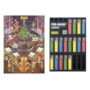 Clipper Feuerzeuge Adventskalender 2026 mit FIRE-BOARD Collector Board