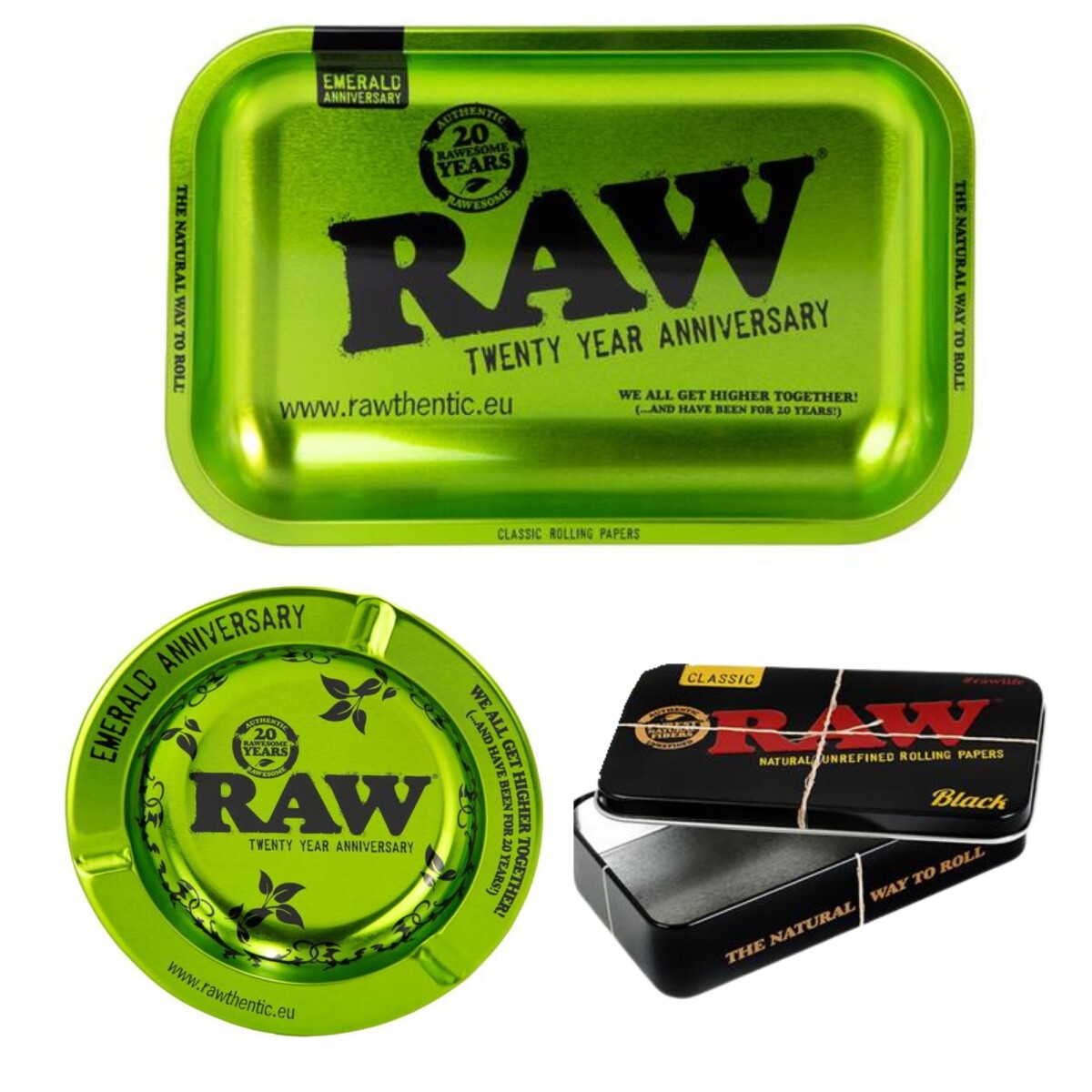 RAW Metall-Set | Small Rolling Tray 20 Y box