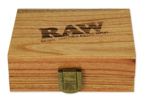 RAW Wooden Box Drehtray Spliff Box