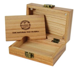 RAW™ Wooden Box – Holzkiste zur Aufbewahrung von Tabak & Zubehör, 12,5x8,5x5,5 cm