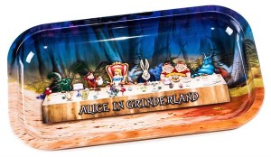 Dreh-Tablett - Rolling Tray, SMALL, "Alice Dinner"