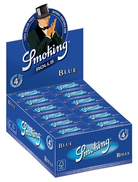 1 Box Smoking BLUE Rolls