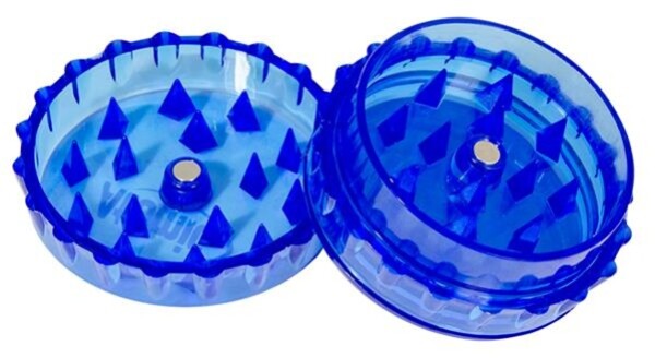 Acrylgrinder Kronkorken Leaf Maria 3-teilig Hanfmotiv Acrylmühle 48mm