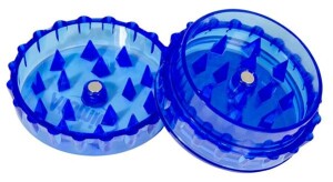 Acrylgrinder Kronkorken Leaf Maria 3-teilig Hanfmotiv Acrylmühle 48mm