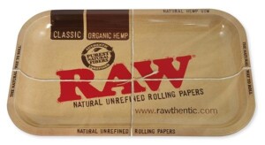 RAW Rolling Tray Small – Dreh-Tablett aus Metall 27,5x17,5cm